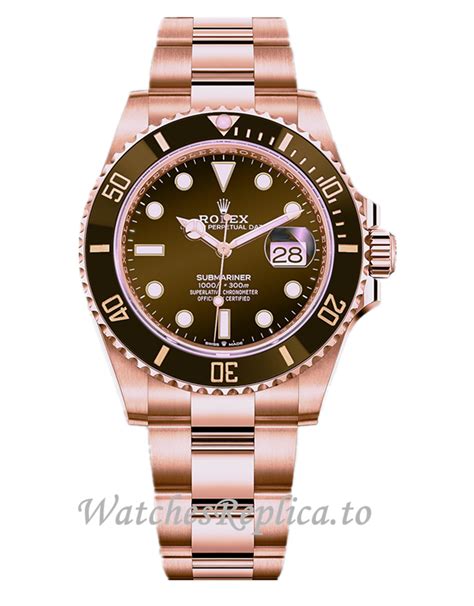 rolex sub rose gold